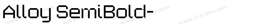 Alloy SemiBold字体转换